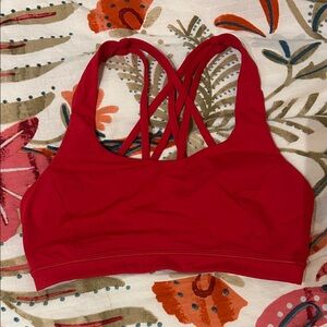 lululemon athletica Red Sports Bra
